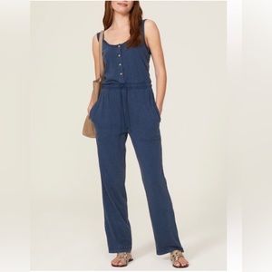 Faherty Terra Drawstring Waist Jumpsuit